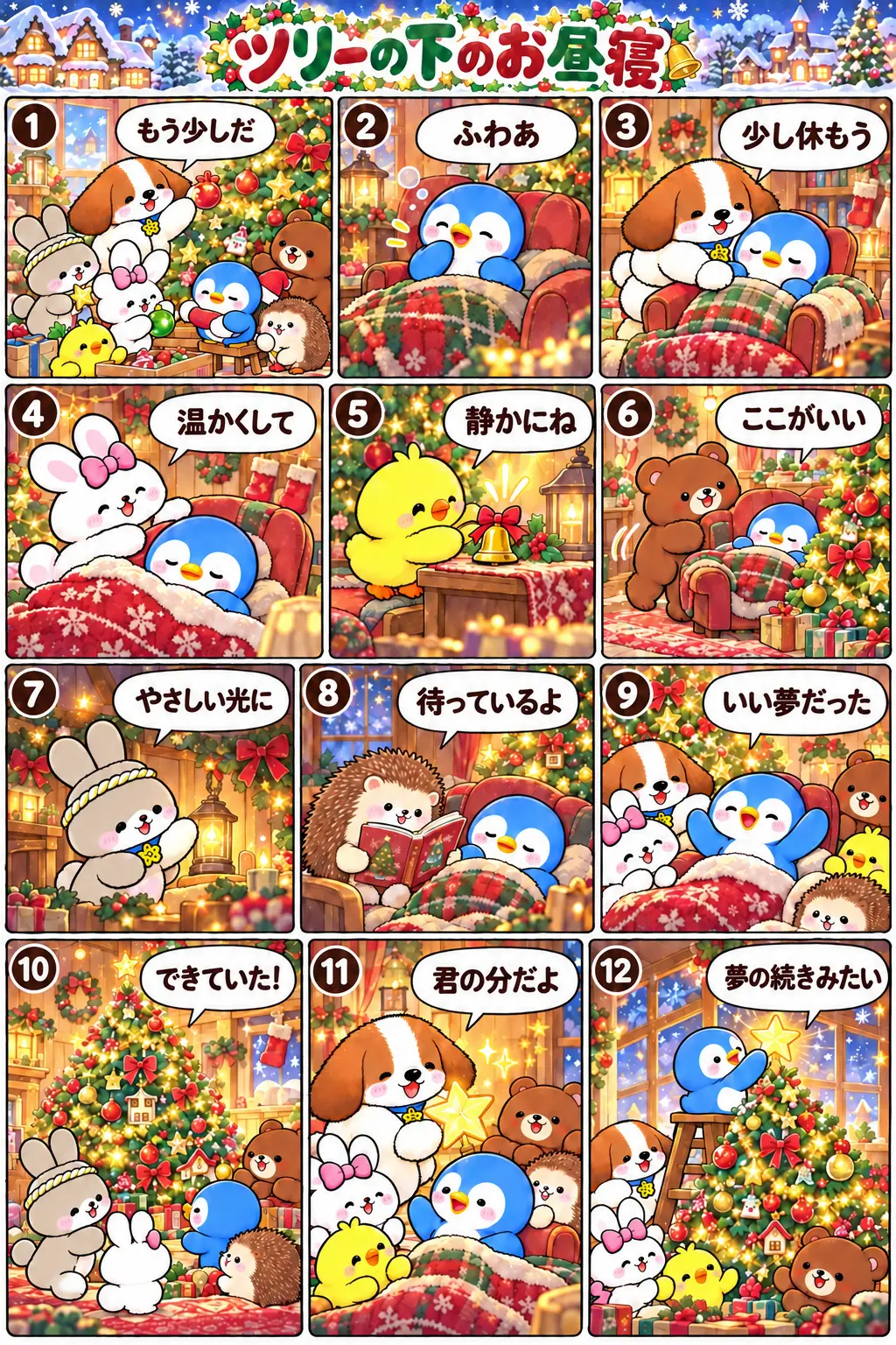ツリーの下のお昼寝の表紙
